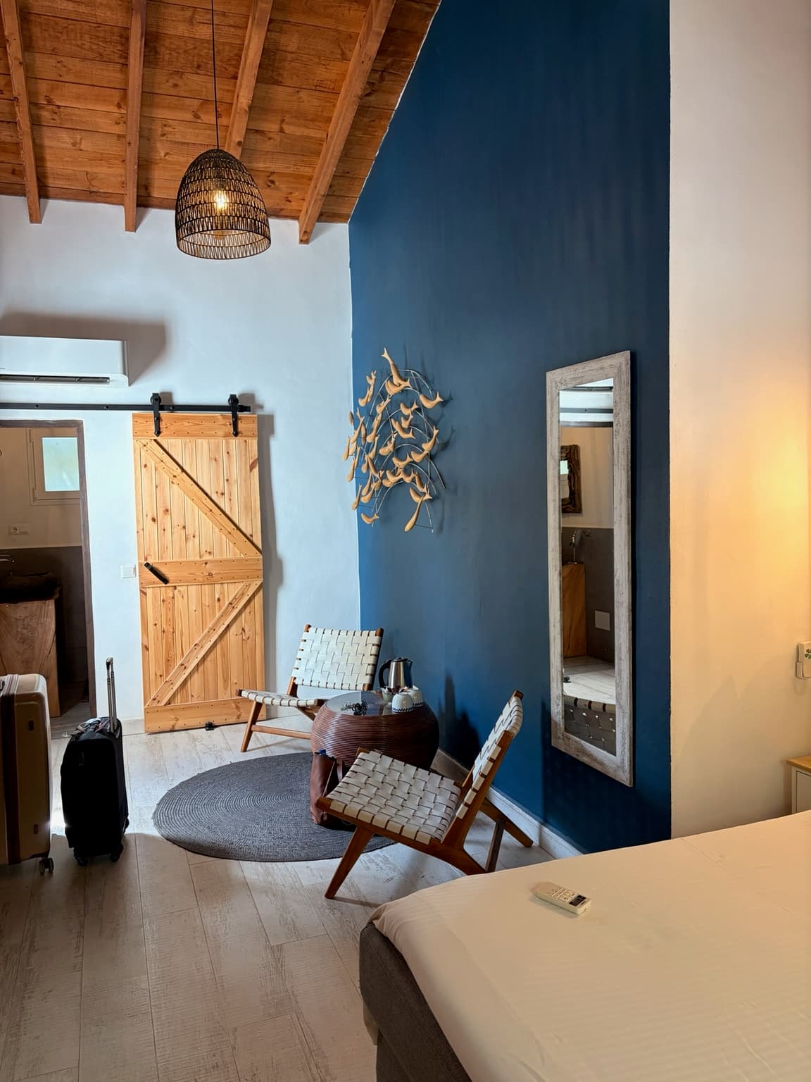 Interior view of the room at Casa Baliza