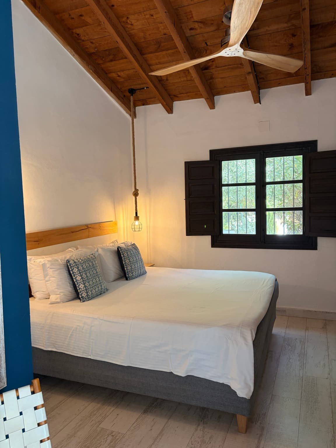 The bedroom at Casa Baliza