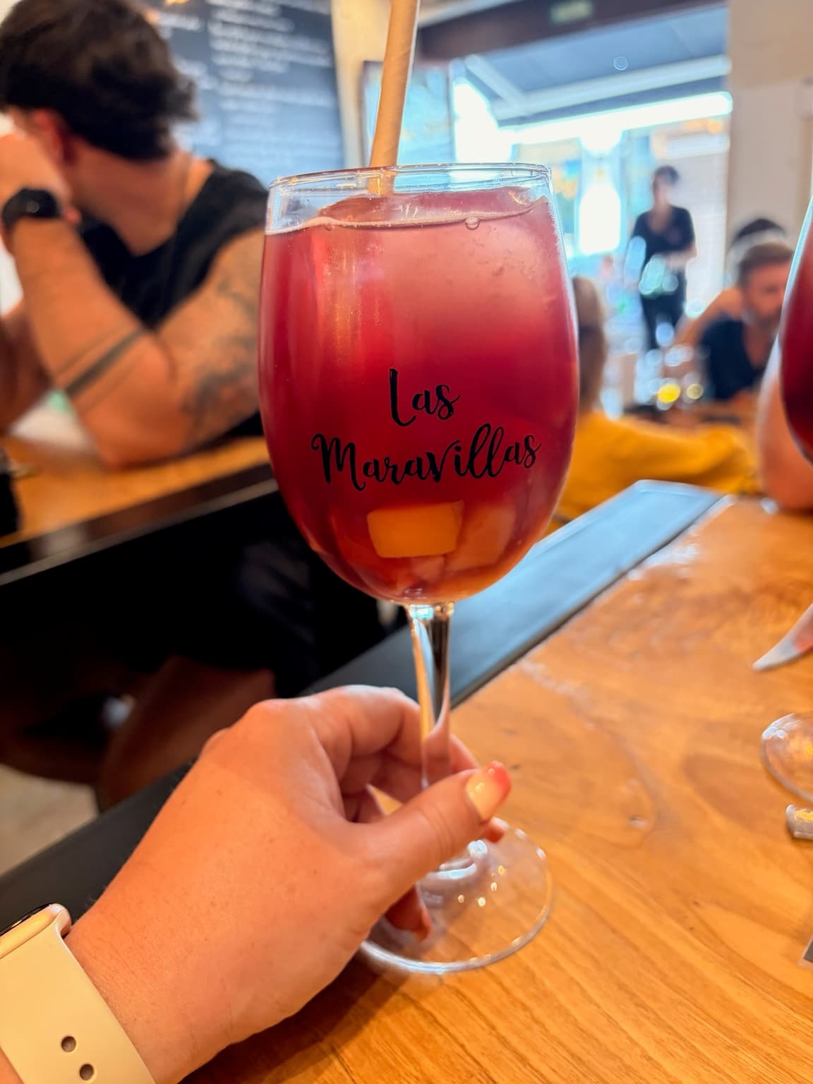 Sangria on the table at Las Maravillas in Ronda