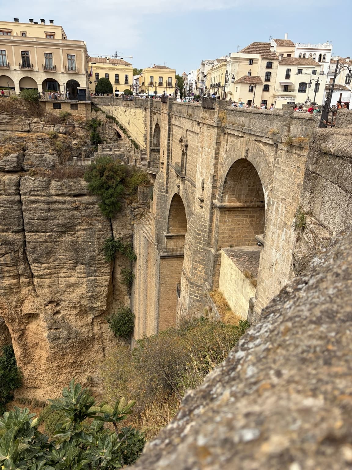 Puente Nuevo bridge spanning the gorge in Ronda, Andalusia