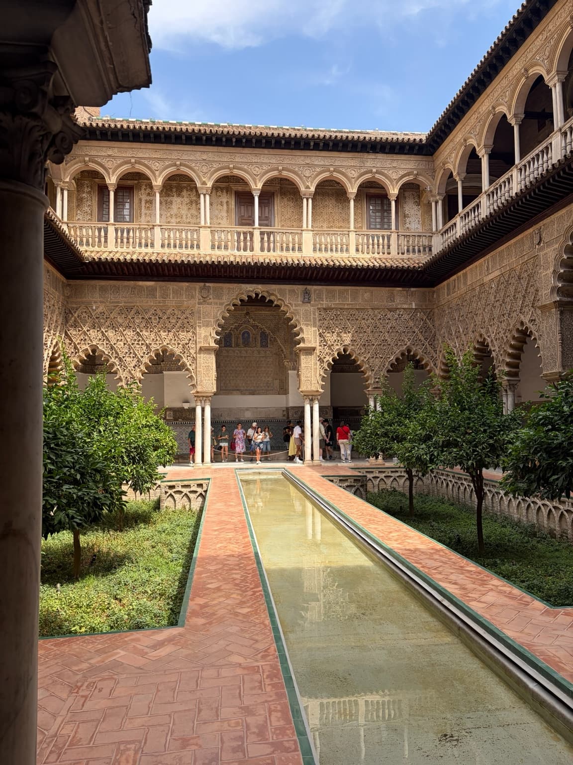 Courtyard at the Real Alcázar in Seville