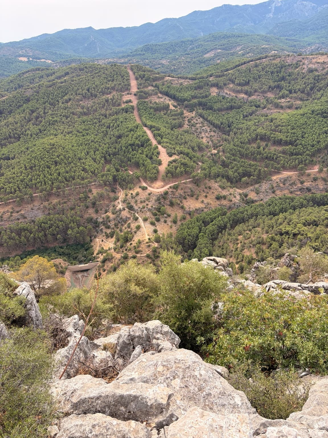 Mountain landscape on the drive near Ronda