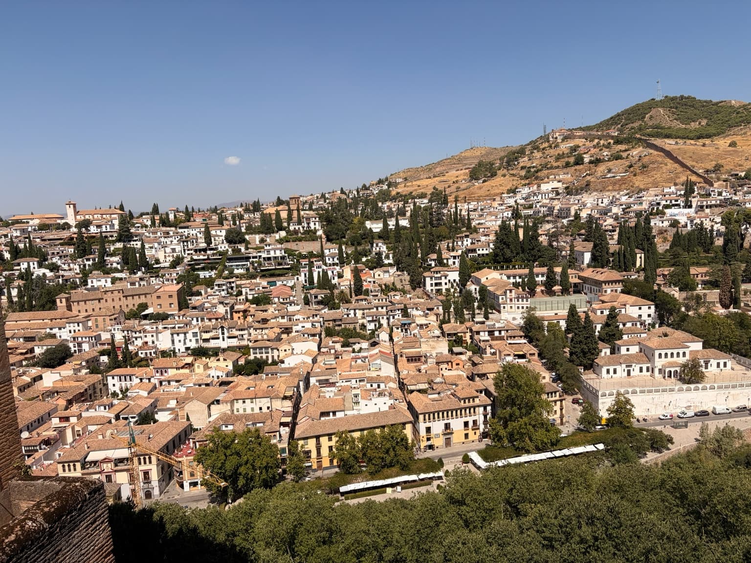 View over Granada from the Alhambra